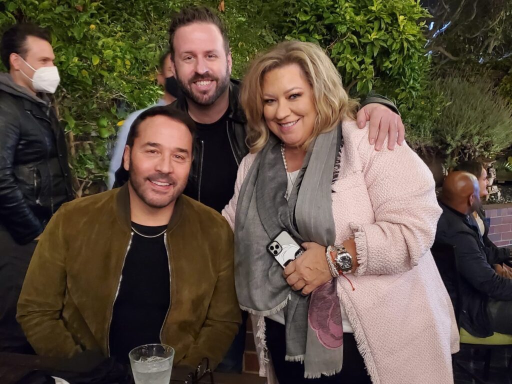 Jeremy Piven with Adam Kling and Cindy Wolfe of Blackout L.A