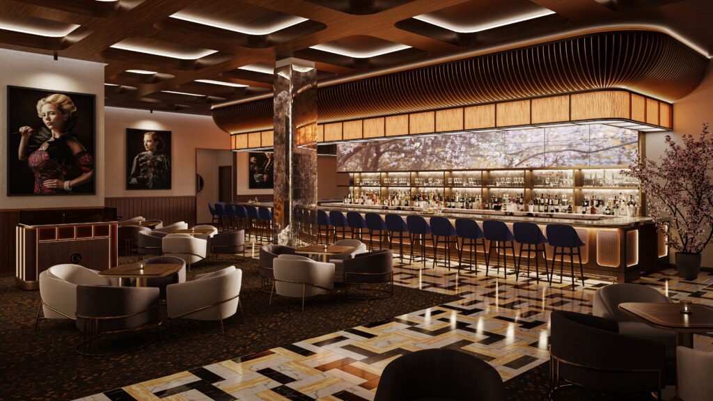 Carversteak bar and lounge rendering