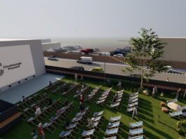 Photo attached: Artist's rendering of Cinelounge Outdoors
