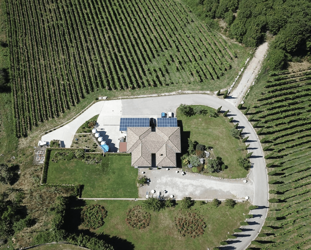 The Donnachiara Winery on the hills of Montefalcione