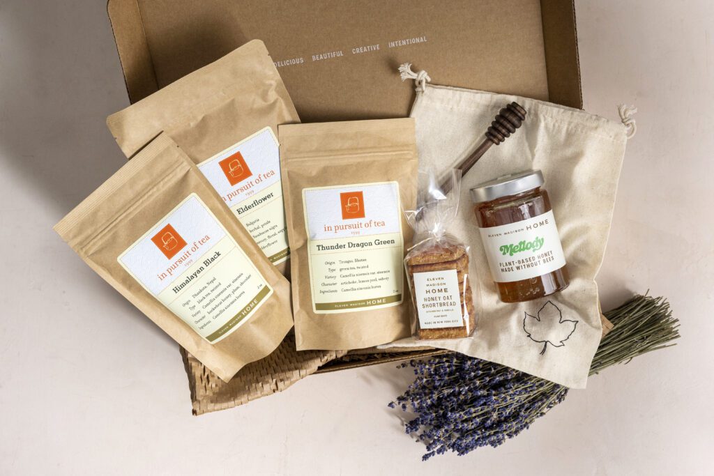 Eleven Madison Home's The Specialty Tea and Honey Box featuring Mellody Honey