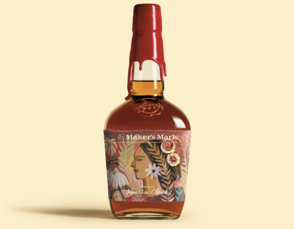 Limited-Edition 'Spirited Women' Personalized Label from Maker's Mark handmade Kentucky bourbon