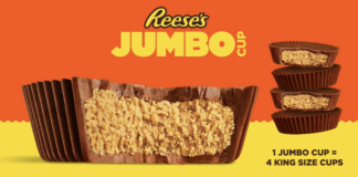 Even More Peanut Butter! Chocolate King Reese's Reveals New Jumbo Cup