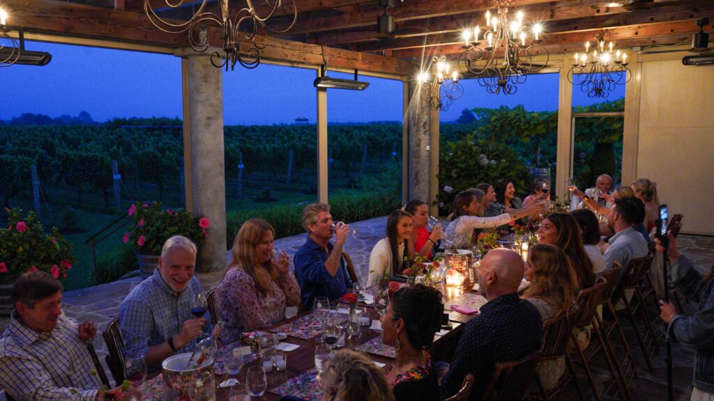 Fun and delicious end to a night, Scallops at Wölffer Estate Vineyard Harvest Dinner