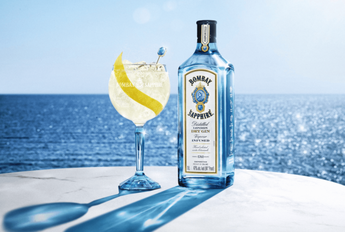 BOMBAY SAPPHIRE Sparkling Lemon, a bright, simple and refreshingly flavorful serve of BOMBAY SAPPHIRE gin