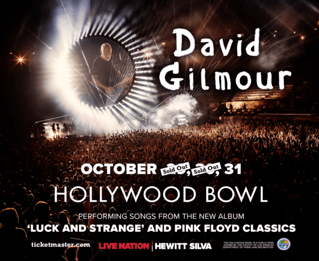 David Gilmour at the Hollywood Bowl, Los Angeles Halloween