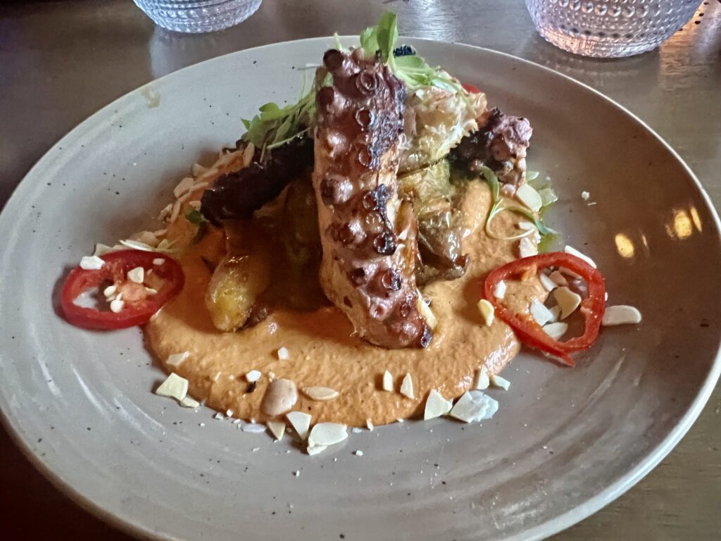 Mon Ami; Grilled Octopus with Patatas Bravas