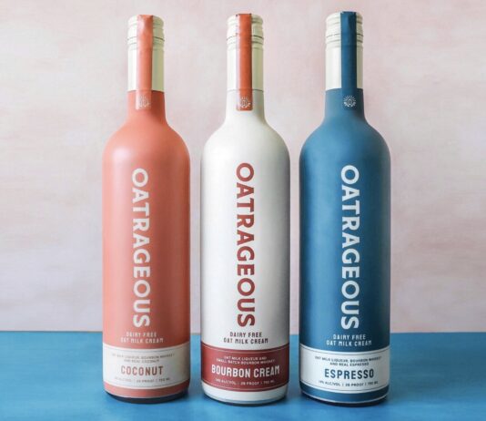 Dairy-free, plant-based: OATRAGEOUS Oat Milk Liqueur from the Makers of Misunderstood Whiskey Co.