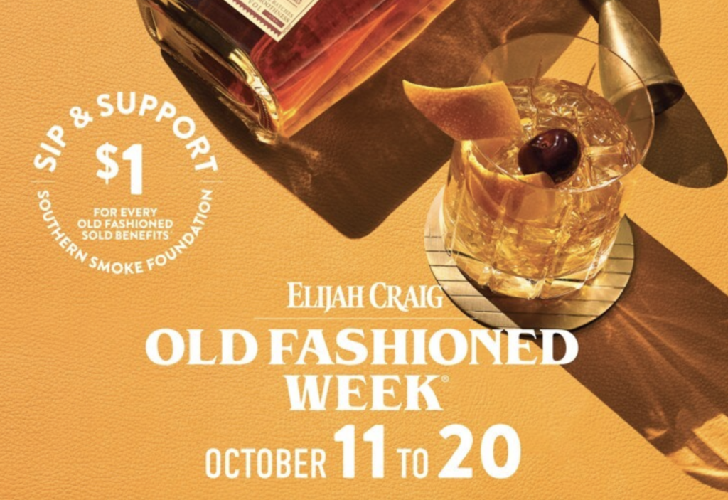 Elijah Craig Bourbon fifth-annual Old Fashioned Week