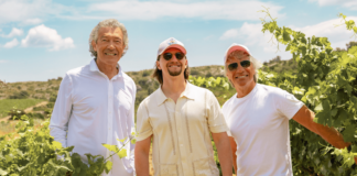 Jon Bon Jovi, Jesse Bongiovi, and Gérard Bertrand