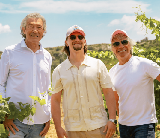 Jon Bon Jovi, Jesse Bongiovi, and Gérard Bertrand