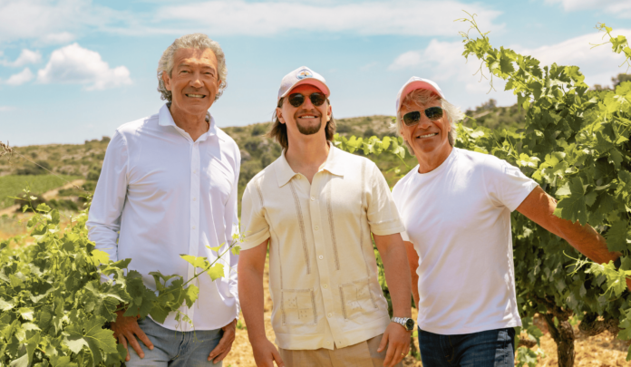 Jon Bon Jovi, Jesse Bongiovi, and Gérard Bertrand