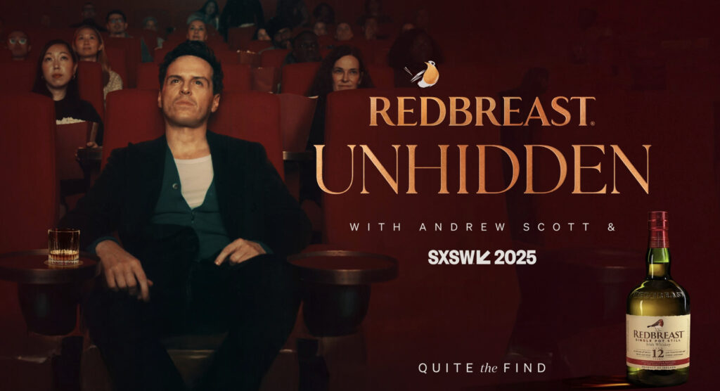 Andrew Scott Goes 'Redbreast Unhidden' with SXSW Team Up for Redbreast Irish Whiskey 