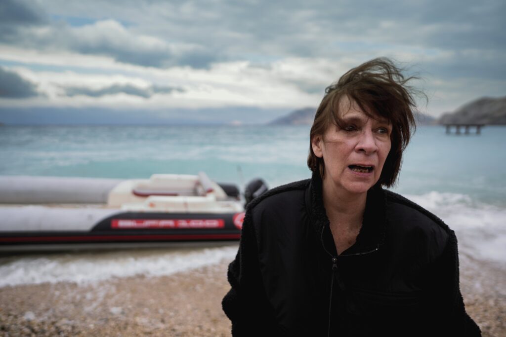 Uwe Boll at American Film Market promoting "Run" Starring Amanda Plummer