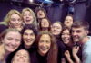 Actress and PEM Master Instructor Sarah Victoria (middle) with students of the Faculty of Theatre and Film at Babes-Bolyai University in Cluj-Napoca, Romania