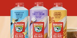 Homestyle Vanilla, Chantilly Sweet Cream, and Golden Caramel: Horizon Organic Launches Organic Dairy Coffee Creamers That Actually Taste Like Real Life Horizon Organic launches organic dairy coffee creamers