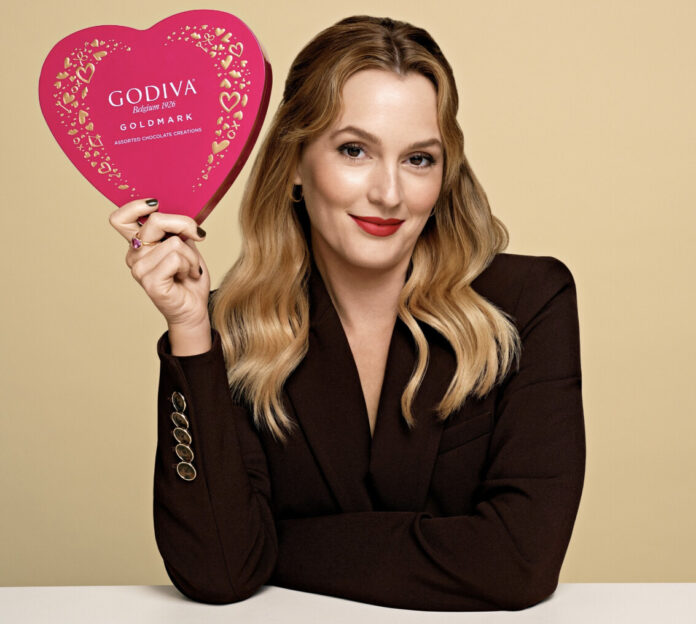 Leighton Meester returns for Godiva Valentine’s Day Chocolates