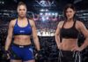 Netflix stages its first-ever live MMA event as Ronda Rousey and Gina Carano finally throw down on May 16 at the Intuit Dome in LA.