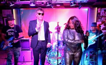 L-R Danny Saber, Nathan Cowles, Michael Seacer, Niecey Robinson and Levi Seacer, Photo Eric Allen