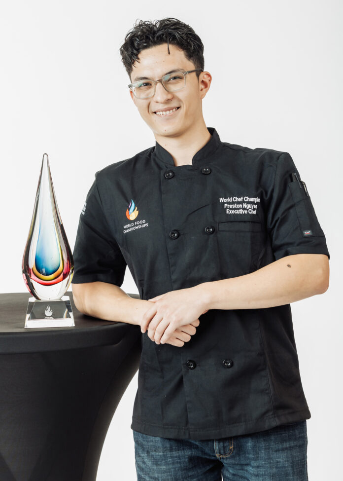Texas chef Preston Nguyen claims his second World Food Champion title