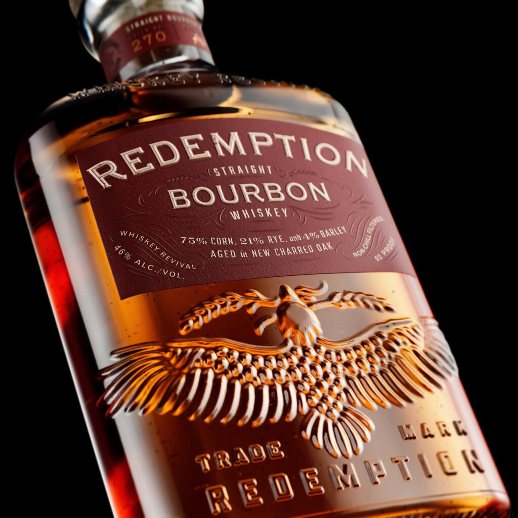 Redemption Whiskey relaunches with a new 92-proof high rye bourbon