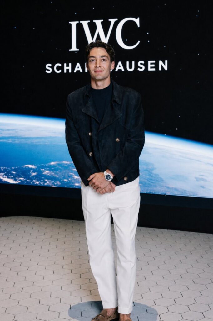F1 Superstar George Russell and IWC's Space-Qualified Pilot Watch Check Time in Geneva