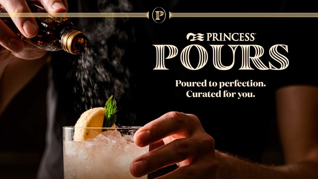 Princess Cruises POURS program, a fleet-wide beverage program built around adaptogen zero-proof cocktails