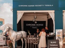 Chrome Horse Society tequila made its global debut at the Longines Champions Tour