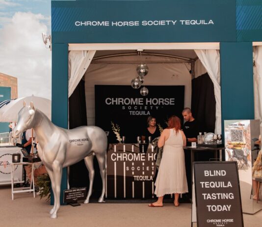 Chrome Horse Society tequila made its global debut at the Longines Champions Tour