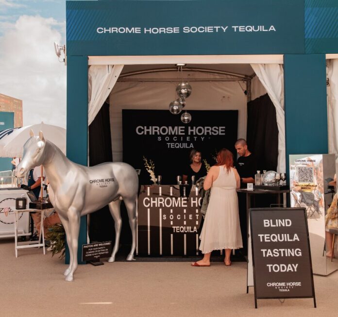 Chrome Horse Society tequila made its global debut at the Longines Champions Tour