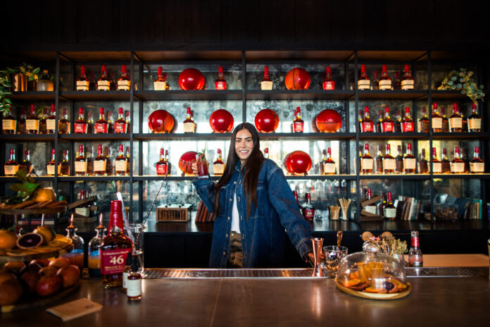 Kelsey Plum's Maker's Mark Private Selection bourbon — Yam Jam — launches May 7 in Los Angeles at 111.3 proof.
