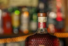 Chicken Cock Old Glory blends Kentucky Straight Rye with Laird's Apple Brandy at 100 proof.