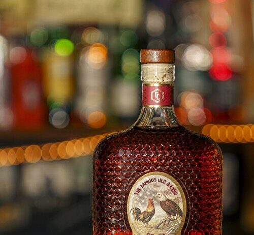 Chicken Cock Old Glory blends Kentucky Straight Rye with Laird's Apple Brandy at 100 proof.