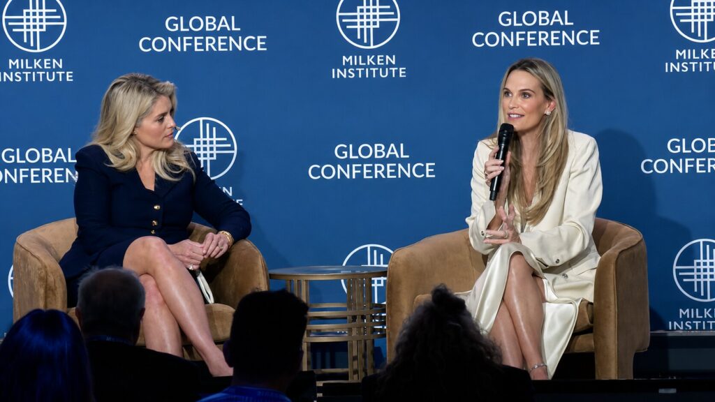 Daphne Oz, who hosted the conversation at Milken for her forthcoming podcast The Mothership