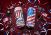 Monster Energy's summer 2026 lineup: Juice Strawberry Lemonade, Ultra Red White & Blue Razz, the Liberty Variety Pack, in time for July 4th.