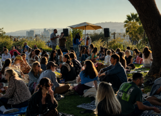 Barnsdall Fridays Wine Nights crowd
