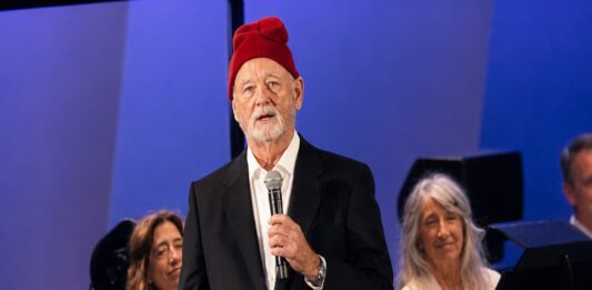 Bill Murray was the night's host for Wes Anderson at the Hollywood Bowl