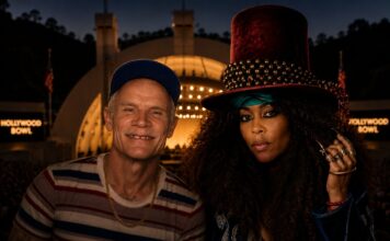 Flea Joins Erykah Badu in the More Memorable Hollywood Bowl Night for Lauren Halsey Flea Joins Erykah Badu in the Unlikeliest Hollywood Bowl Night