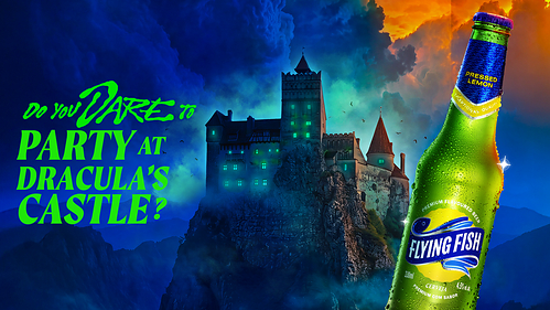 Flying Fish Turns Dracula's Castle Into Halloween Party