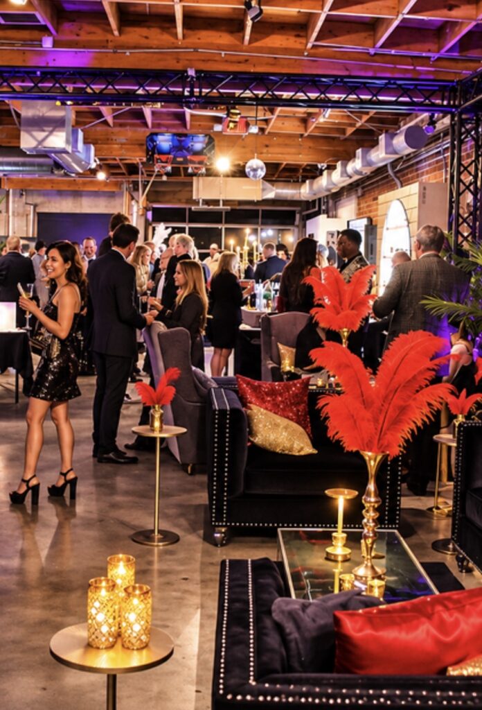 Creator Space LA, located in Santa Monica was beautifully transformed into an old style Las Vegas casino. Photo Claudia LaRoche