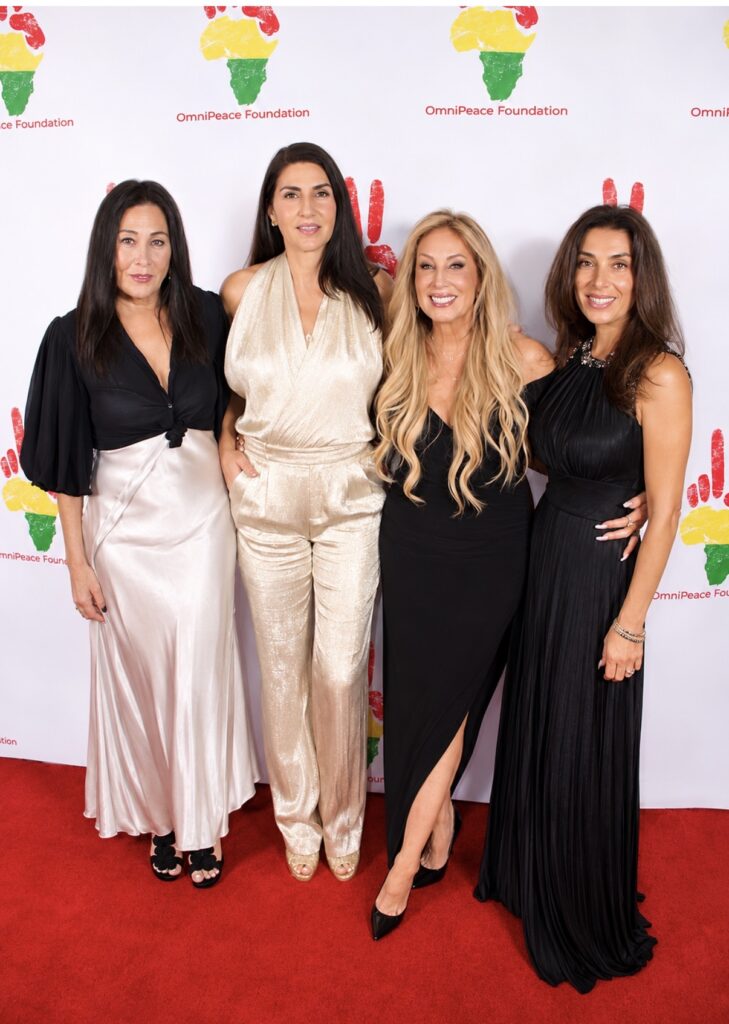 L-R Terri Apple, Linda Sayegh, OmniPeace board member Cindy Cowen and Meghan HusseinyPhoto: Claudia LaRoche